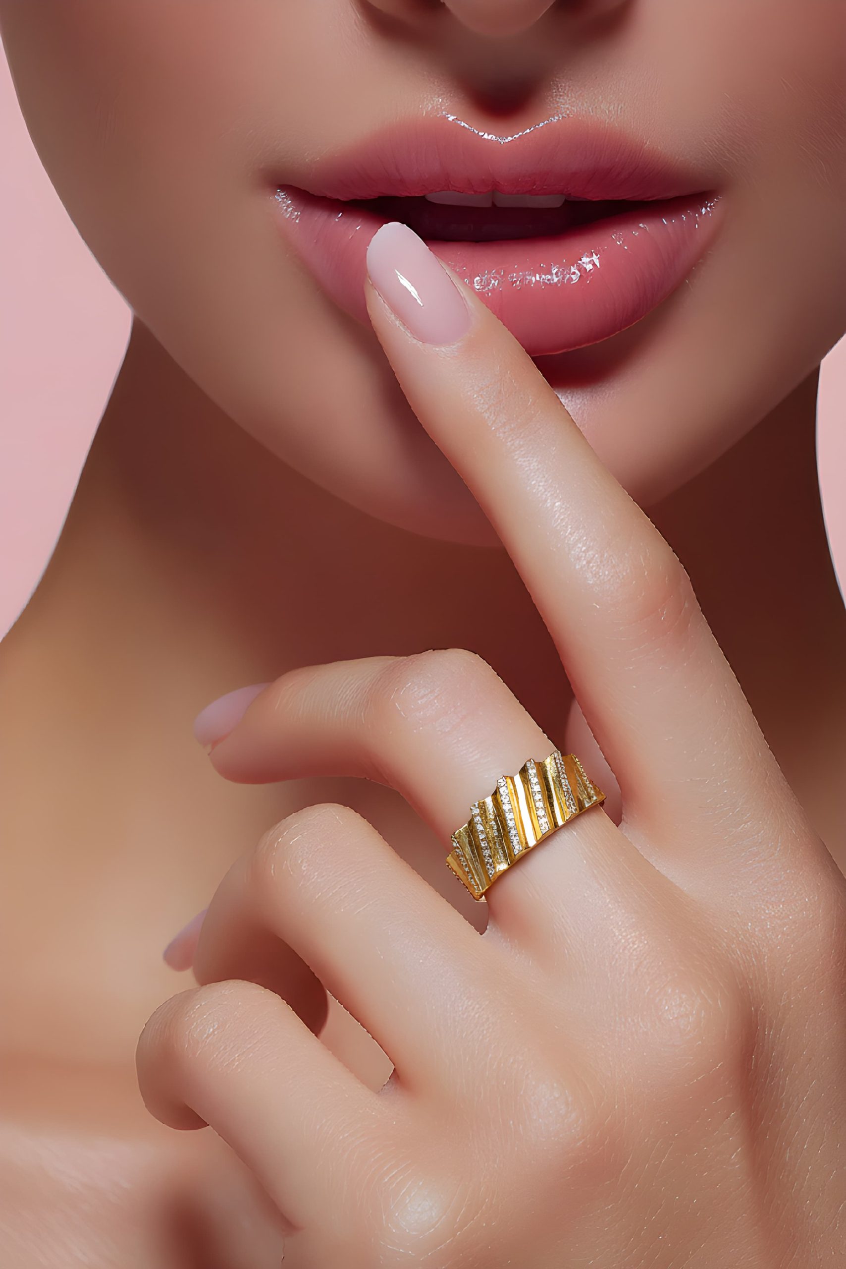 Linearis Altın Kadın Yüzük – 14 Ayar