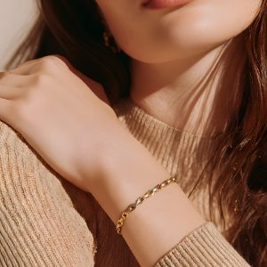 Elegance Trio Kadın Altın Bileklik