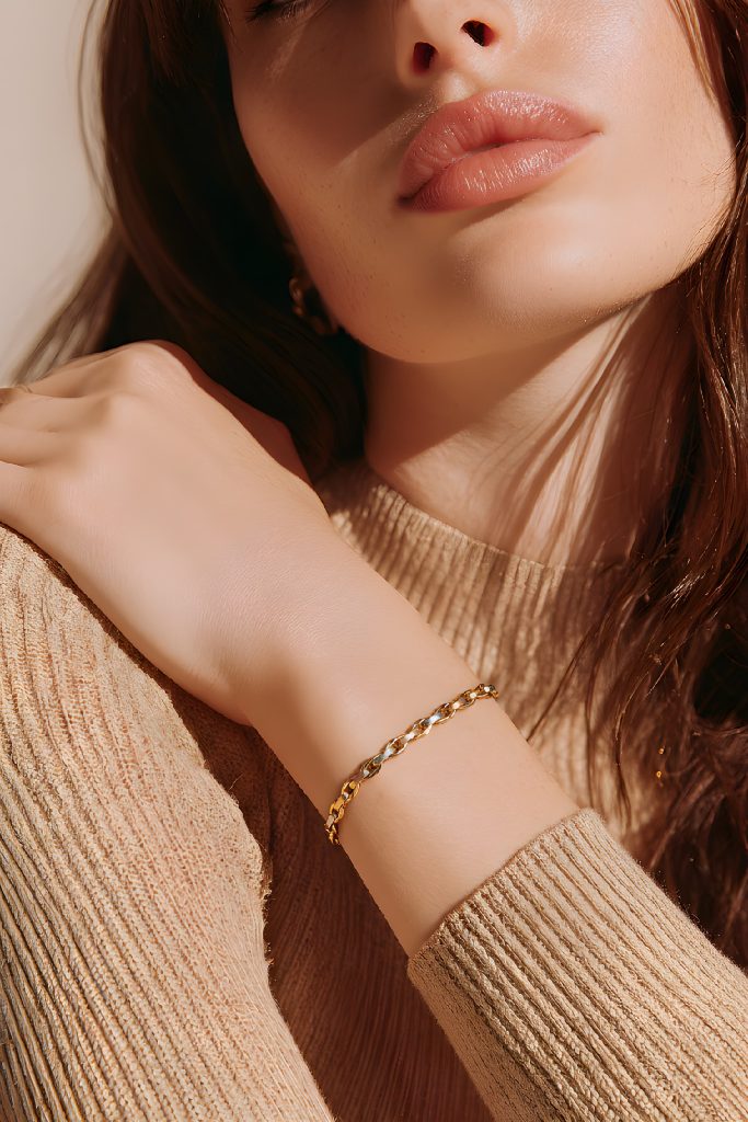 Elegance Trio Kadın Altın Bileklik