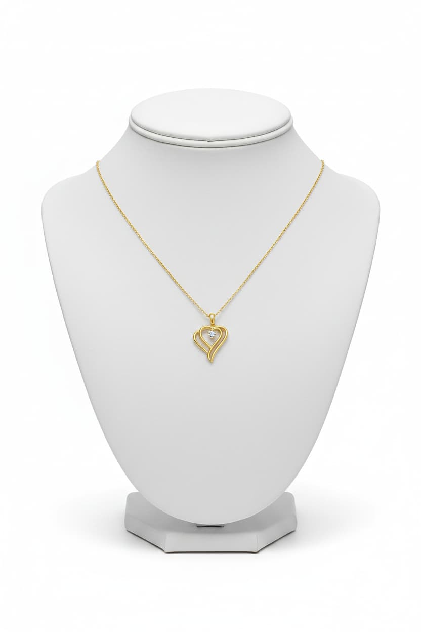 14 Ayar Kalp Altın Kolye | Şık ve Zamansız Model