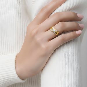 X Infinity Altın Yüzük