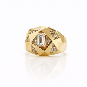 Zenith Taşlı Altın Yüzük