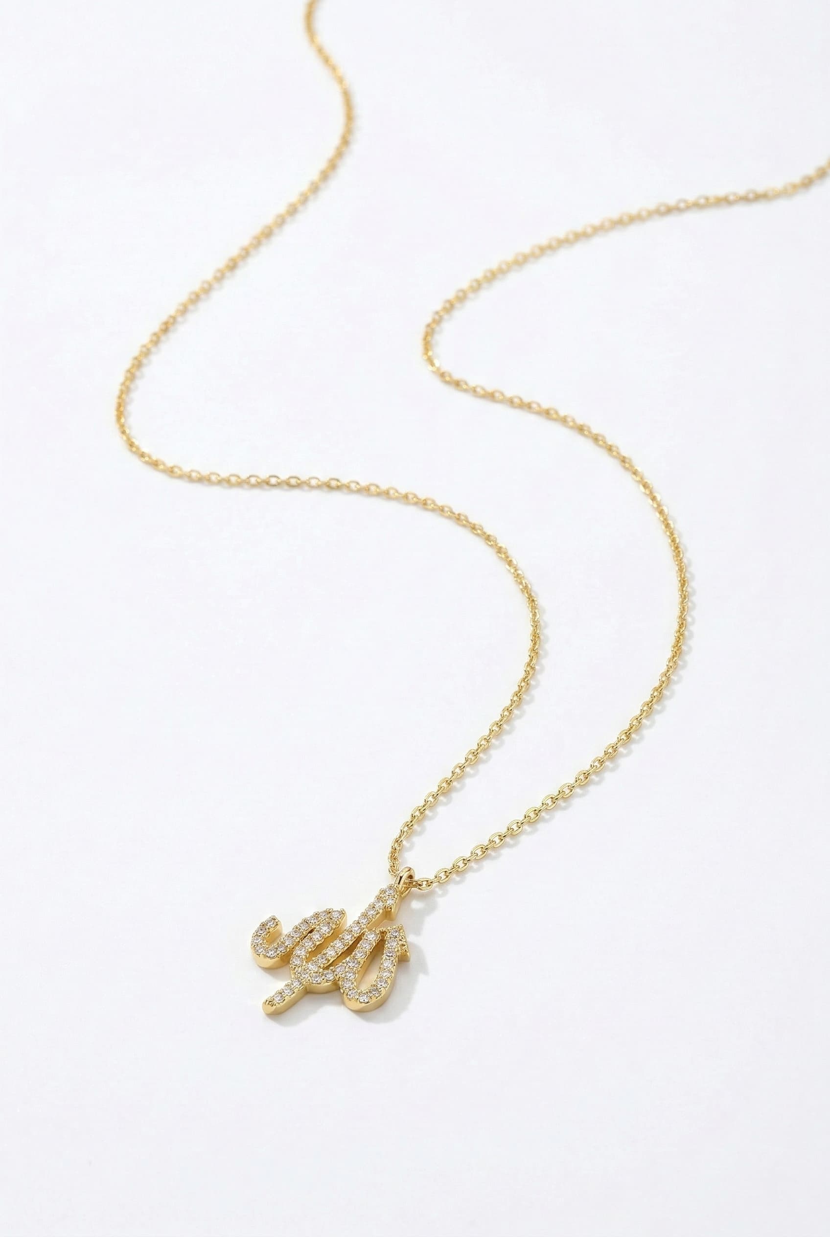 Allah Yazılı Kadın Altın Kolye - Görsel 2