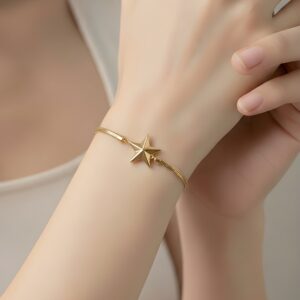 Aurora Star- Yıldız Altın Bileklik