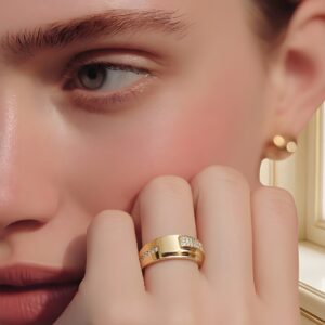 Doğum Günü Altın Yüzük 14 Ayar 2,65 gr - Architectural Spark