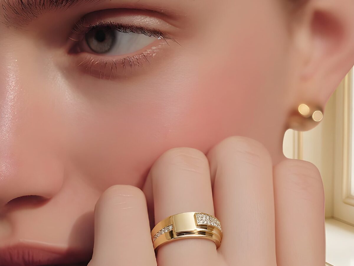 Doğum Günü Altın Yüzük 14 Ayar 2,65 gr - Architectural Spark