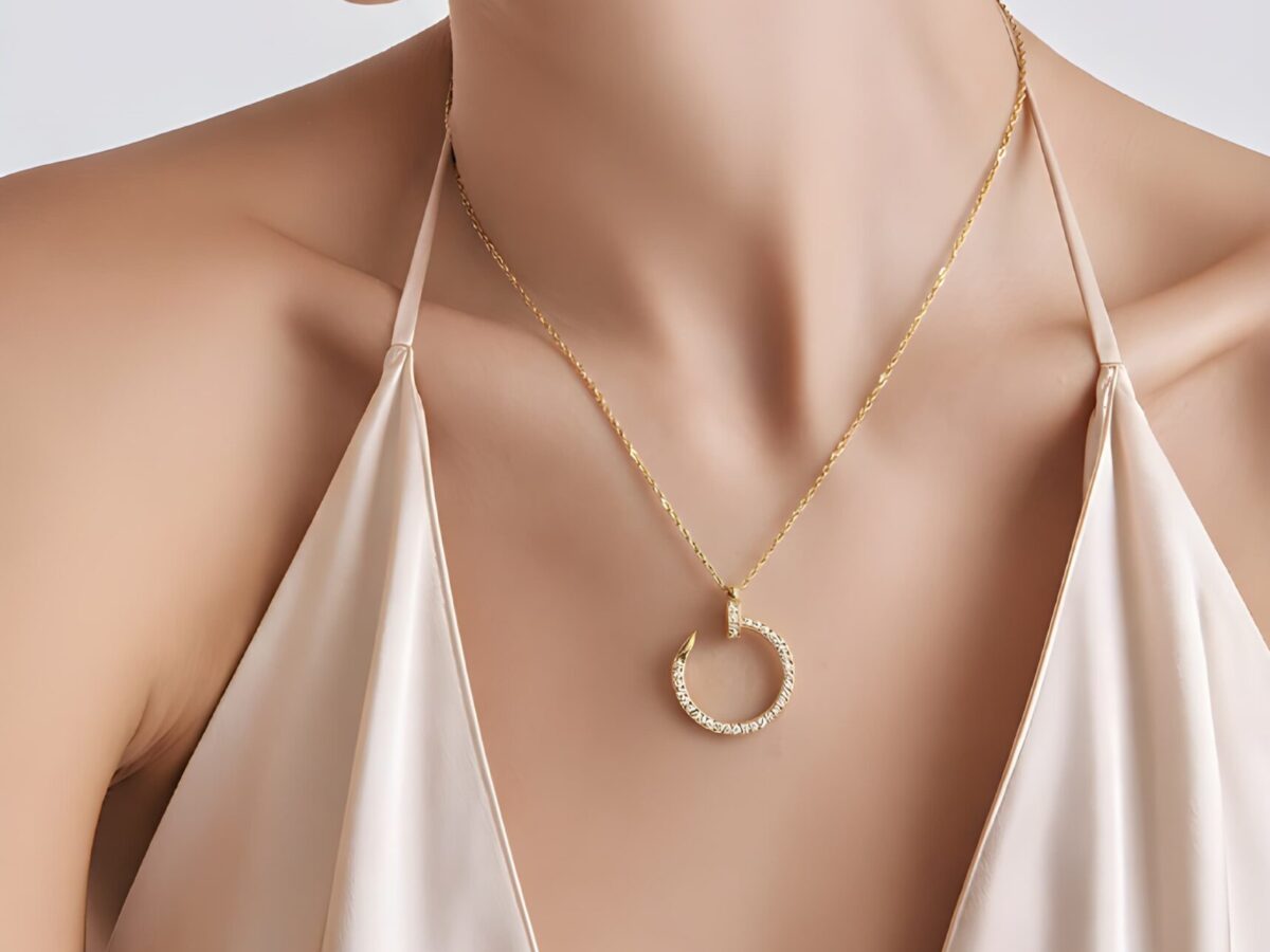 Işıltılı Kadın Altın 14 Ayar Kolye 2,50 gr - Helix