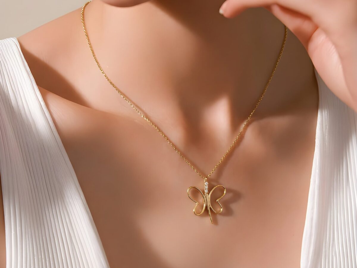 Metamorphosis Kelebek Altın Kolye