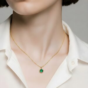 Nature's Heart Yeşil Taşlı Kolye