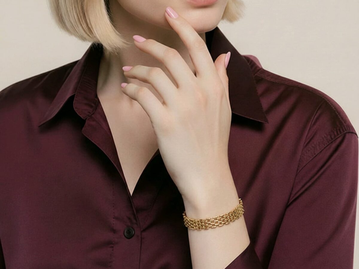 14 ayar zincir altın kelepçe panther classic çok sıralı halka model