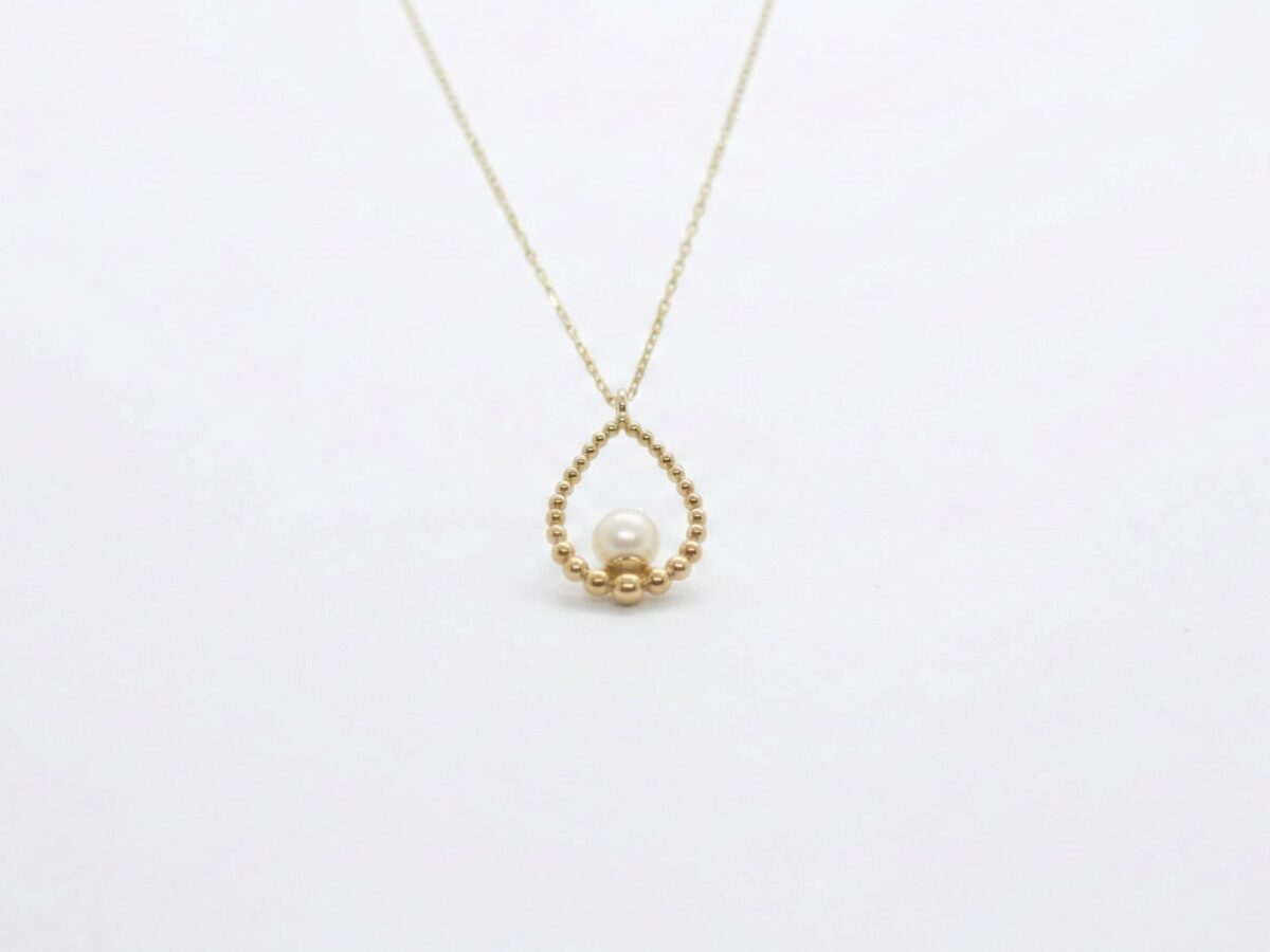 Pure Drop İncili Altın Kolye