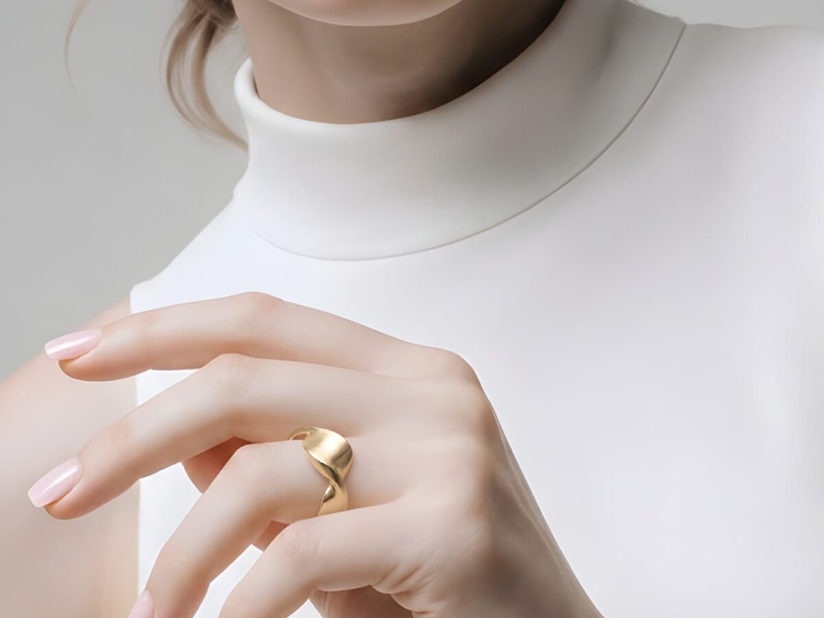 14 Ayar Altın Kadın Yüzük 3,81 gr - Sia Nomade Serisi