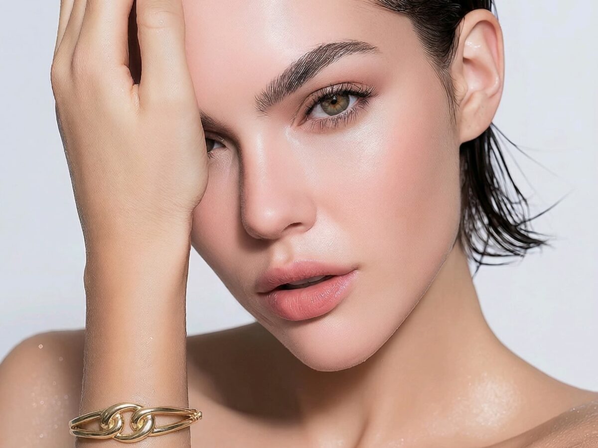 14 ayar düğüm motifli altın kelepçe twist bangle çift halka model