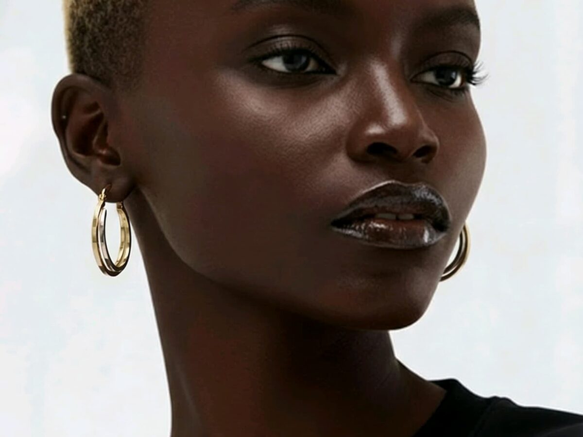 Twist Duo - 14 Ayar İki Renkli Altın Küpe 2,72 gr