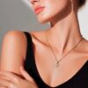 14 ayar mini melek altın kolye celeste cherub mini taşlı kanat model