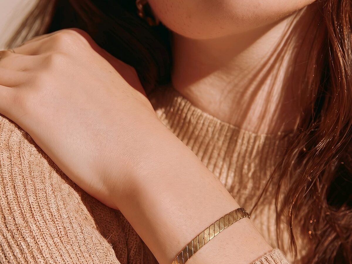 14 ayar altın İtalyan örgü bileklik spina band diagonal plaka balıksırtı 9.30 gr