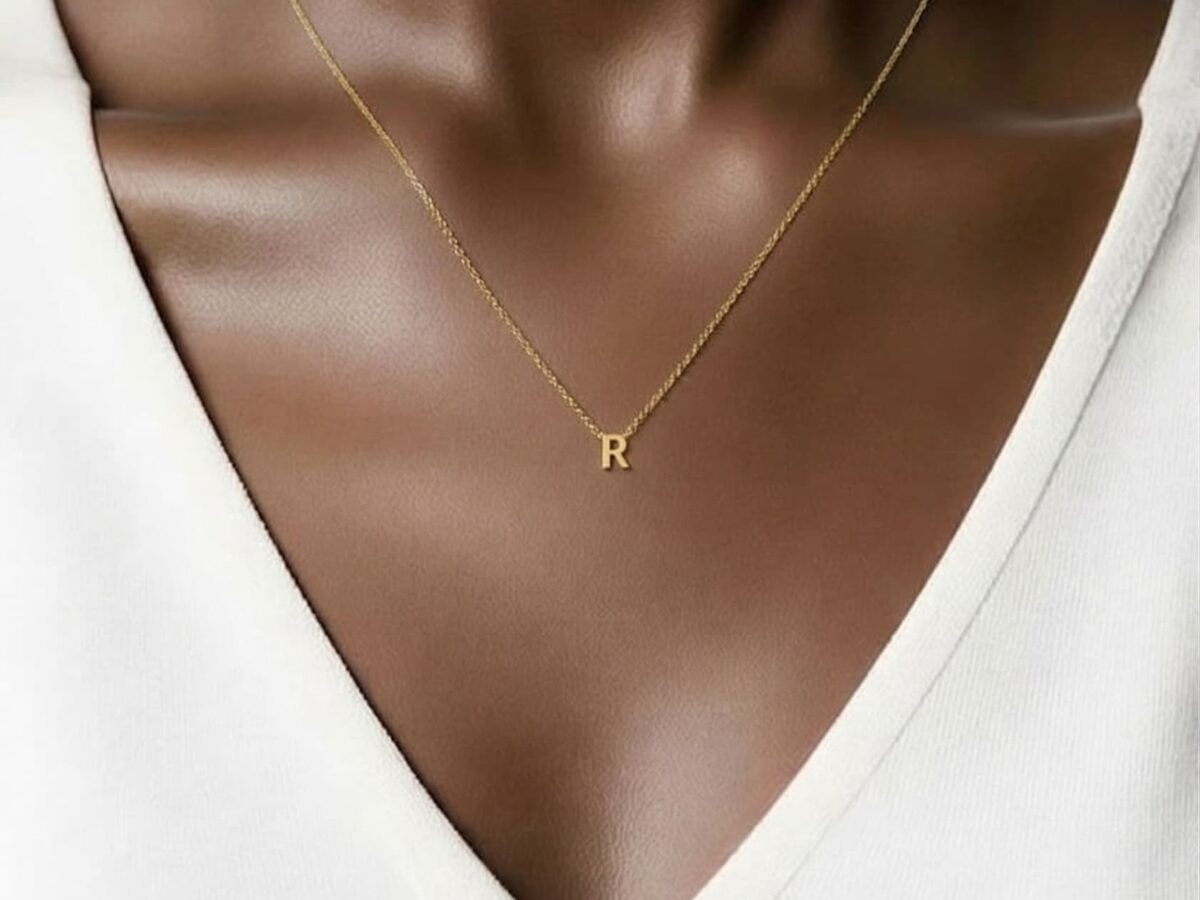 Monogram Mini R – 14 Ayar R Harfi Altın Kolye 1,58 gr