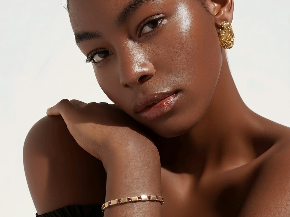 14 ayar kırmızı taşlı altın tenis bileklik scarlet line kare kesim 8.19 gr