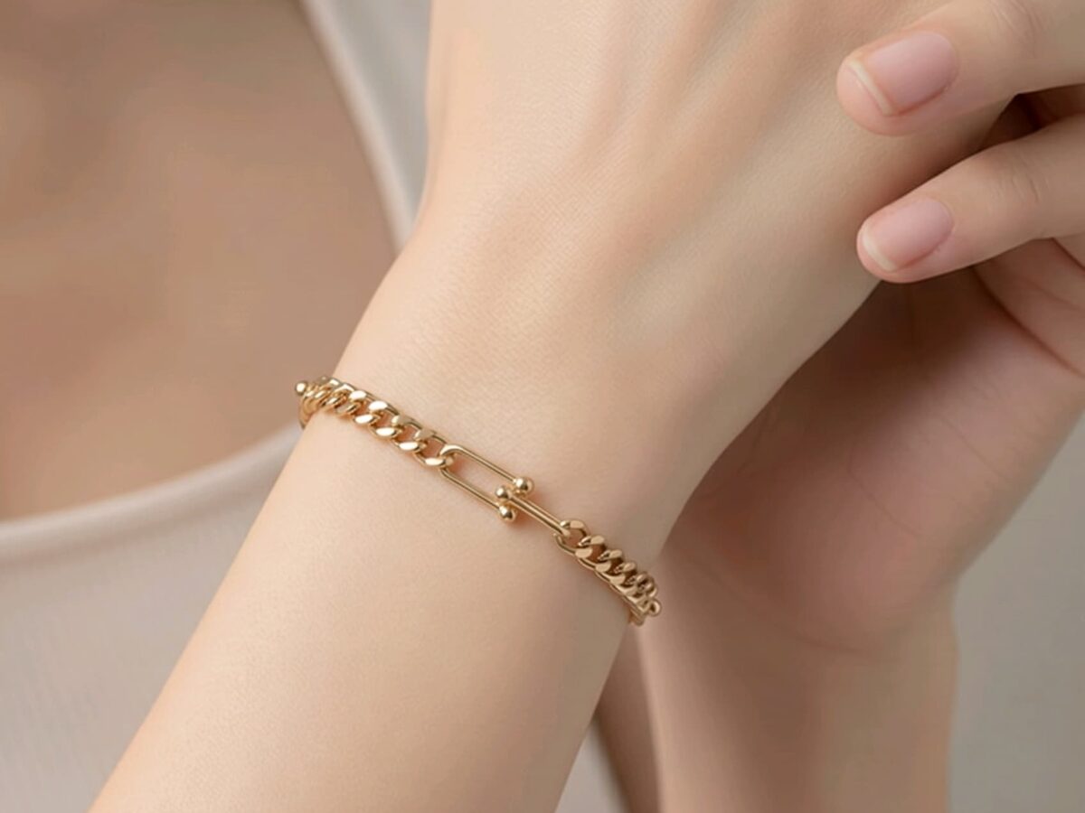 14 ayar figaro altın bileklik valor figaro dikdörtgen yuvarlak halka örgü 5.46 gr